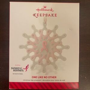 New In Box, 2014 Hallmark Keepsake Susan G. Komen Breast Cancer Ornament